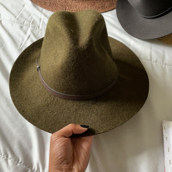 Banana Republic Wool Hunter Green Fedora Hat - Picture 5 of 7